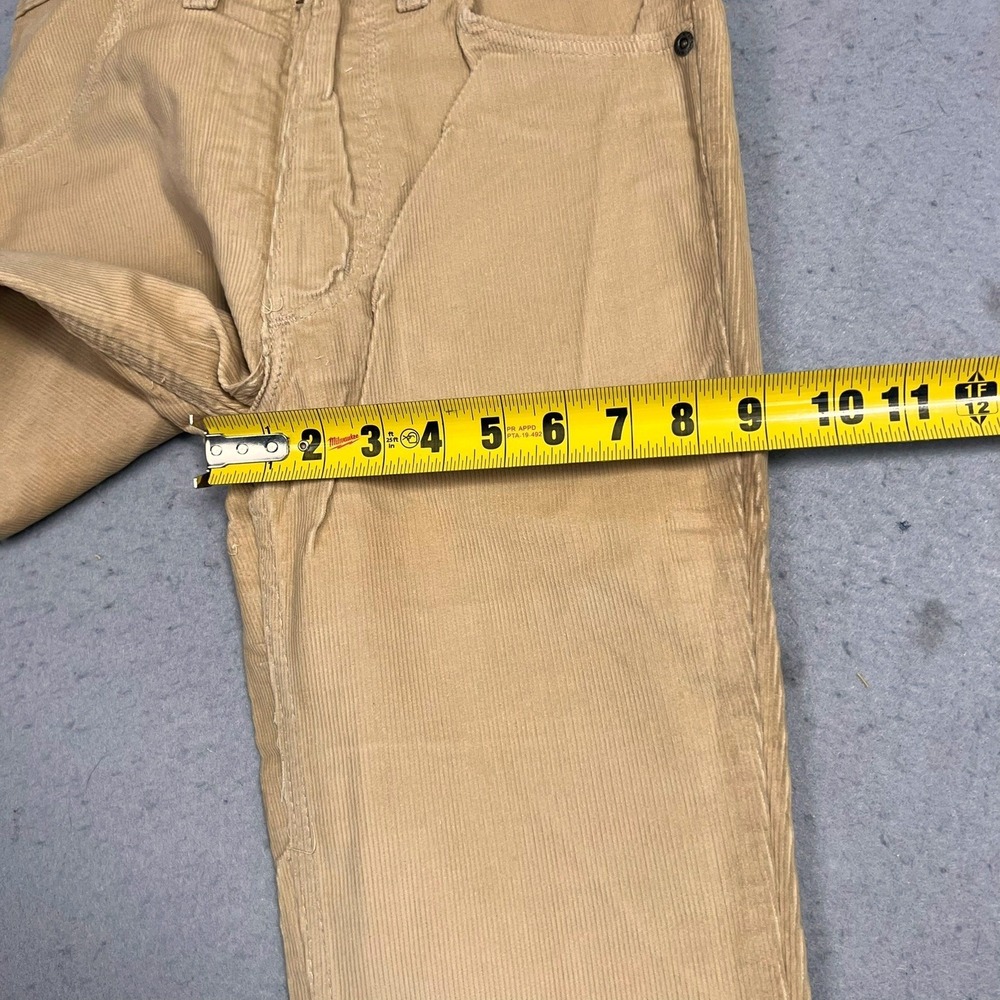 Vintage 70s Wrangler Corduroy Pants Boot Flare Made in USA Womens 27 M x 32L Tan - Picture 8 of 10